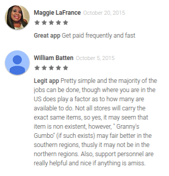 Field Agent app reviews in Google app store